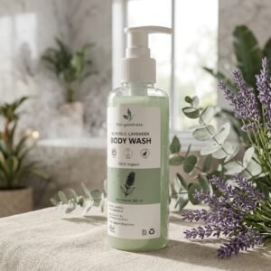 Fair Goodness Glycolic Lavender Body Wash | Exfoliating & Hydrating Body Cleanser | For Soft & Refreshed Skin | 200ml